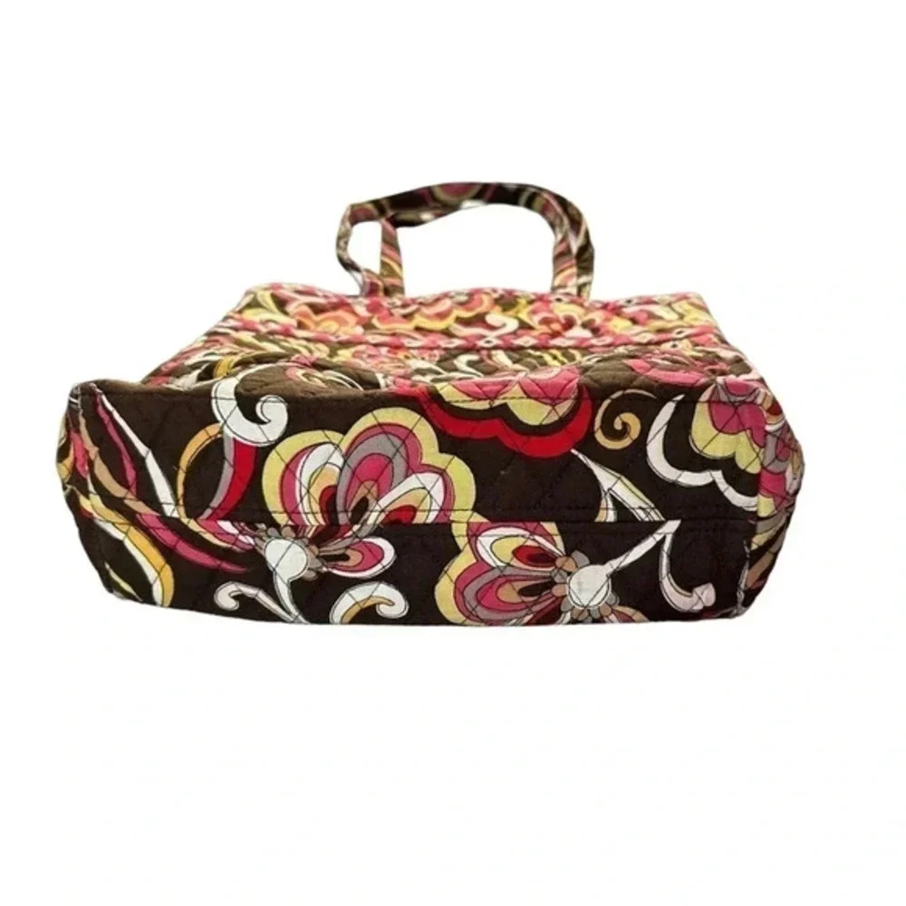Vera Bradley Tote Bag Medium Multicolor Floral Quilted Cotton Toggle Closure‎